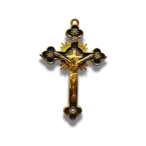 Golden Frame Crucifix without Base