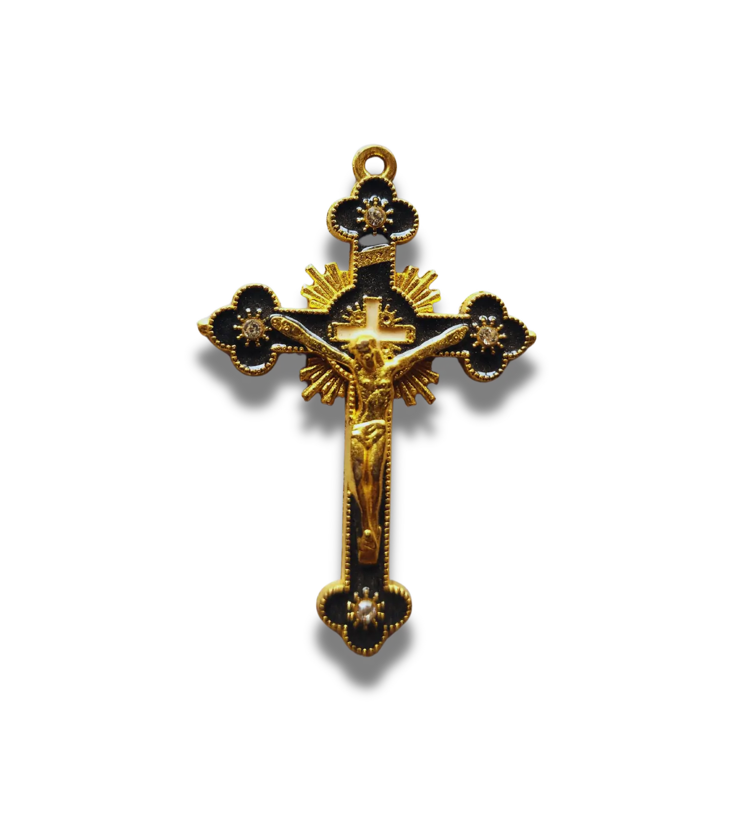 Golden Frame Crucifix without Base