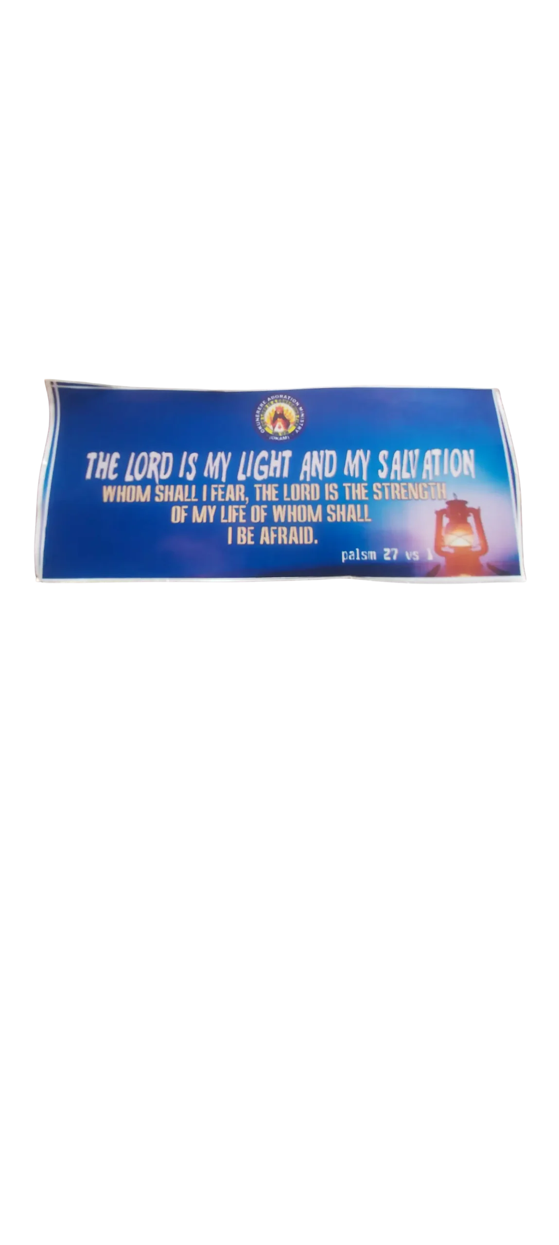 Psalm 27:1 Sticker