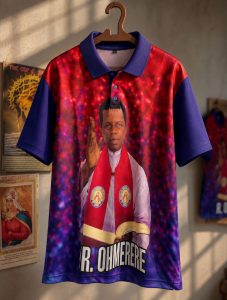 T-Shirt with Fr Okunerere Picture