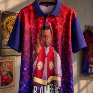 T-Shirt with Fr Okunerere Picture